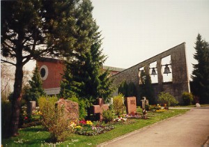 Foto der Friedhofskapelle in Göggingen